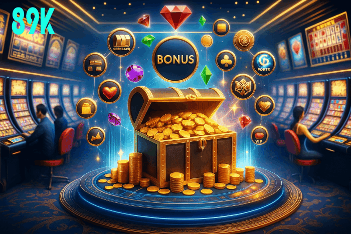 Baú de bônus Cassino 89K prêmios e recompensas